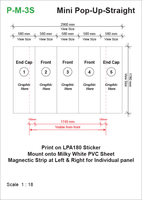 Mini-Pop-Up-System-Straight-(1780mm-x-525mm-x-1780mm)-Template-24kg-t