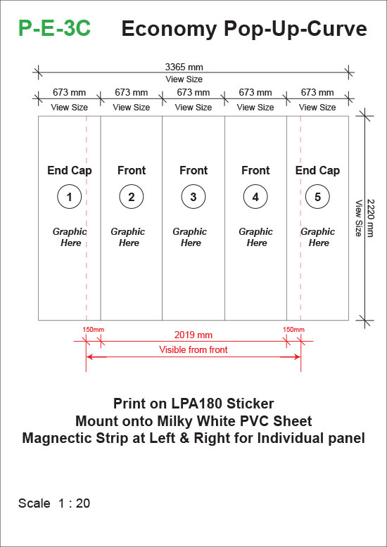 Pop-Up-System-Curve-(2575mm-x-640mm-x-2220mm)-Template-25kg-t