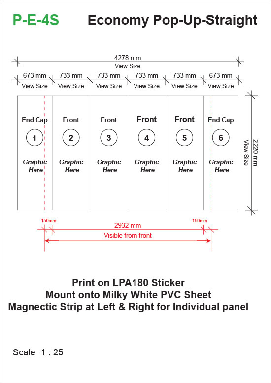 Pop-Up-System-Straight-(3645mm-x-325mm-x-2220mm)-Template-32kg-t